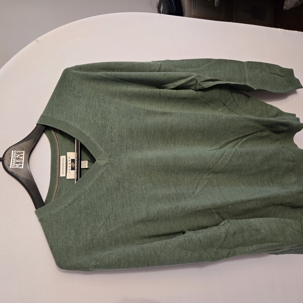 Banana Republic Green V-Neck Sweater